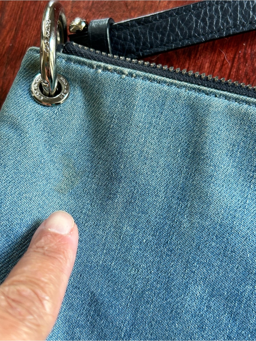 Coach Denim Mia two-Toned Crossbody Bag 91458 - Picture 12 of 13